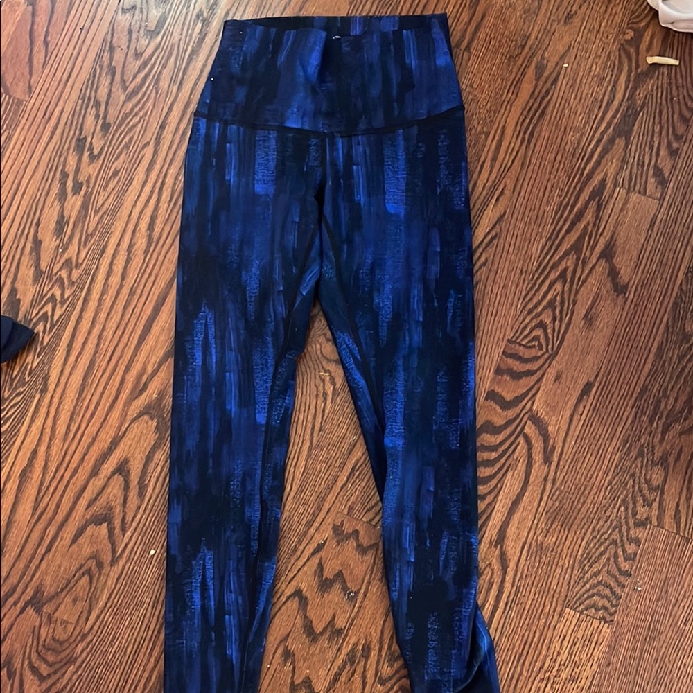 lululemon athletica Blue Patterned Leggings